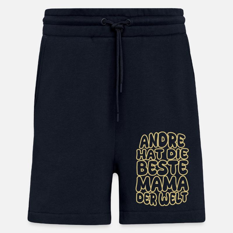 André comme un dicton - Short bio décontracté fabriqué en UE - DARK NAVY