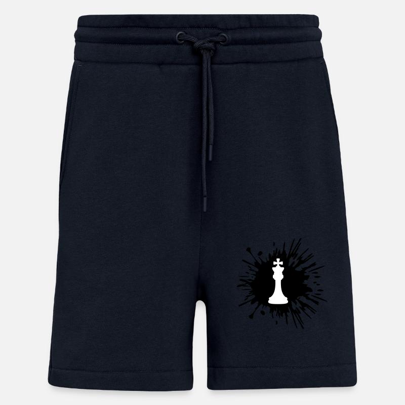 Farbe Klecks Schach - Shorts - made by SPREAD - DARK NAVY