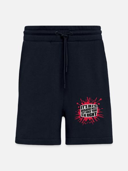 you disagree with me - Shorts - made by SPREAD - DARK NAVY