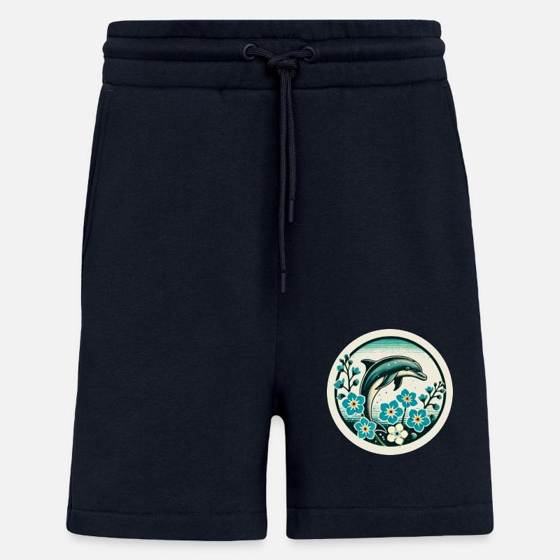 Retro Dolphin - Shorts - made by SPREAD - DARK NAVY