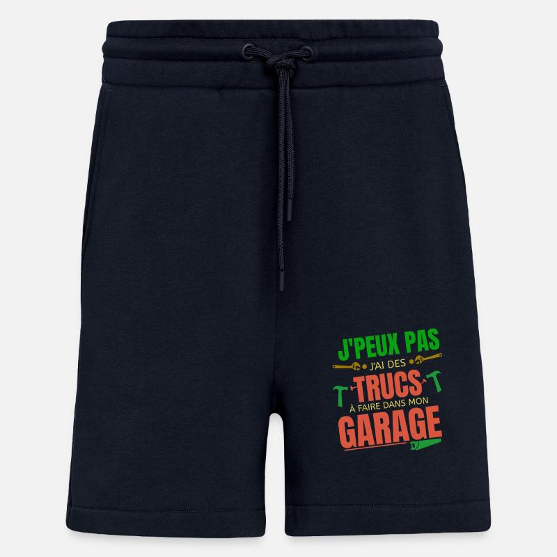 Je peux pas bricoleur Garage - Short bio décontracté fabriqué en UE - DARK NAVY