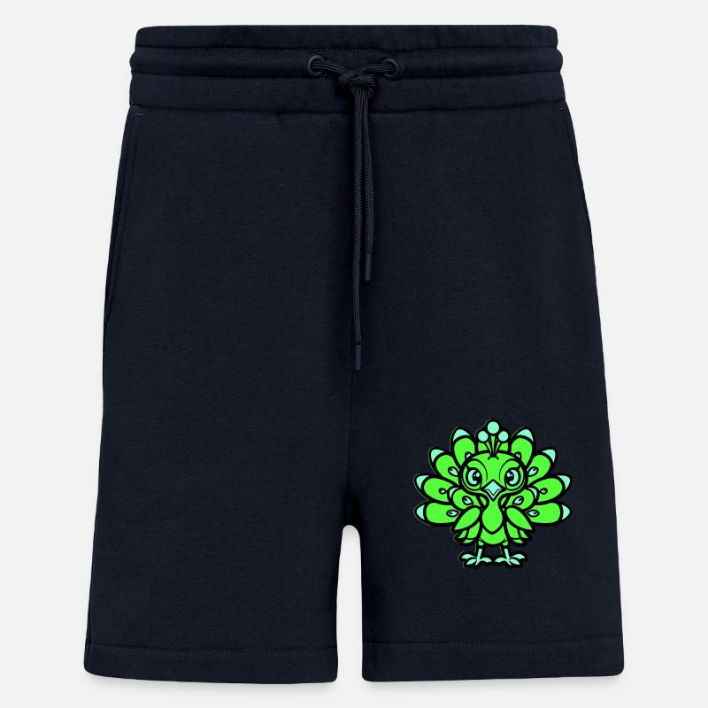 pfau comic tier - Shorts - made by SPREAD - DARK NAVY