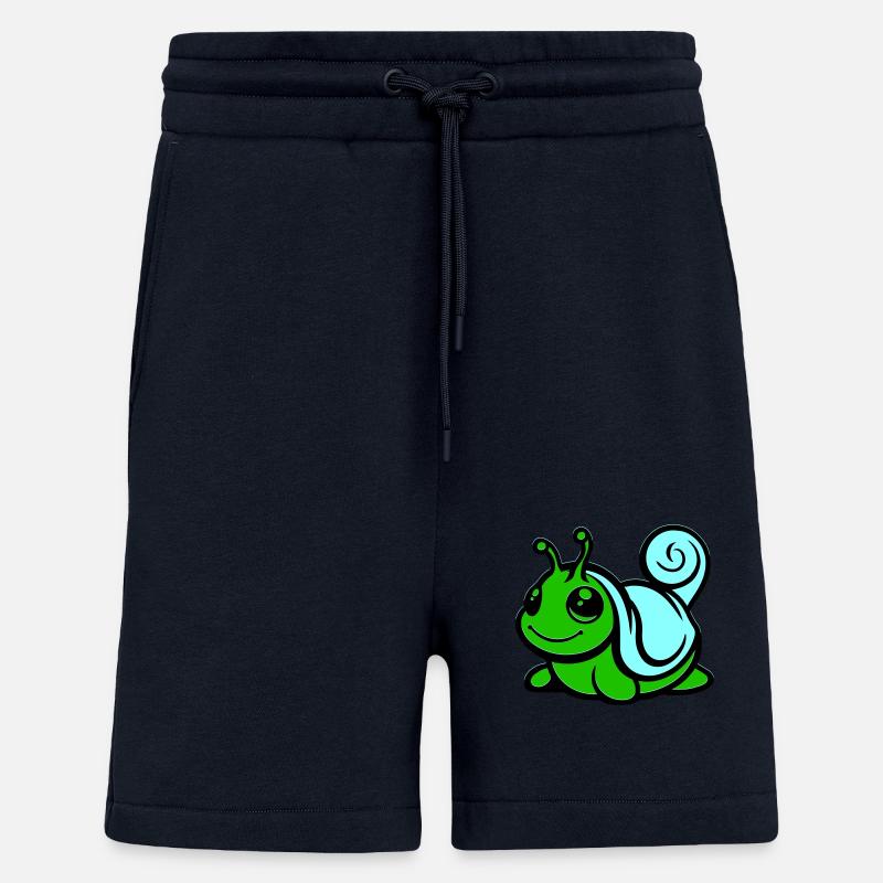 Snail Comic - Shorts - made by SPREAD - DARK NAVY