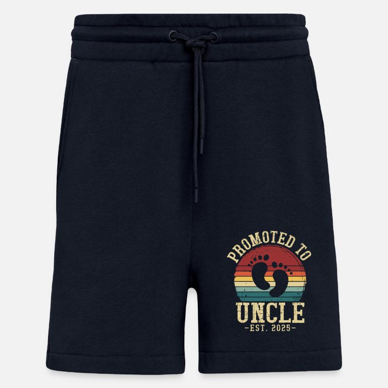 Forfremmet til onkel satt til 2025 - Organic Relaxed shorts produsert i EU - DARK NAVY