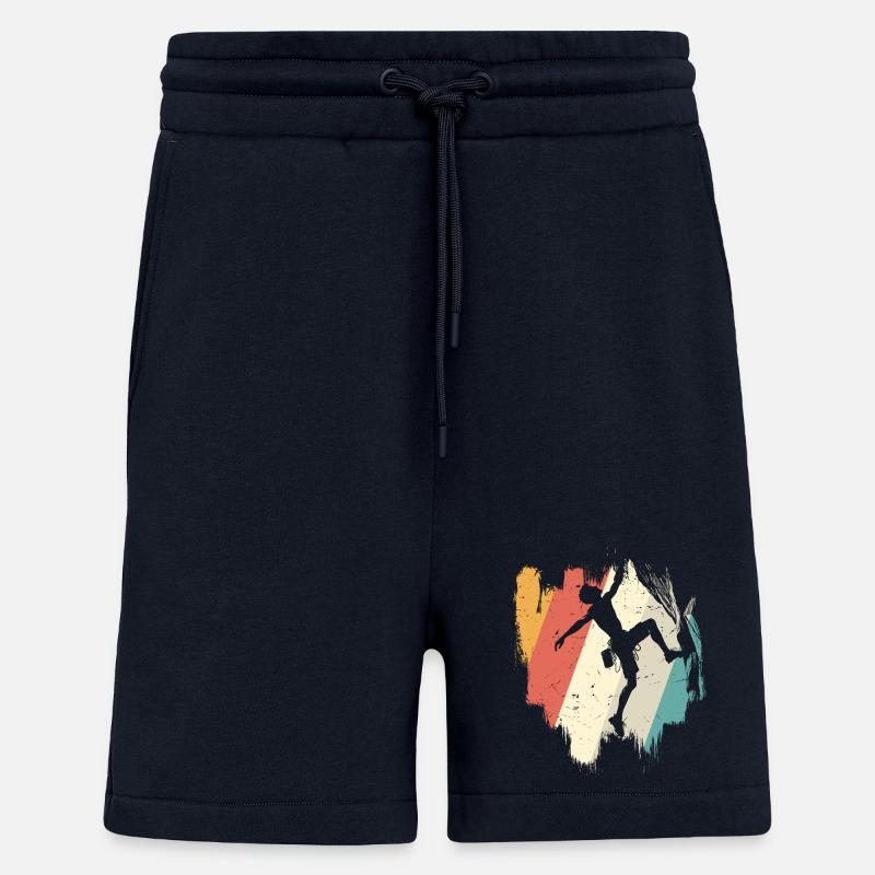 Silhouette de danse arc-en-ciel - Short bio décontracté fabriqué en UE - DARK NAVY