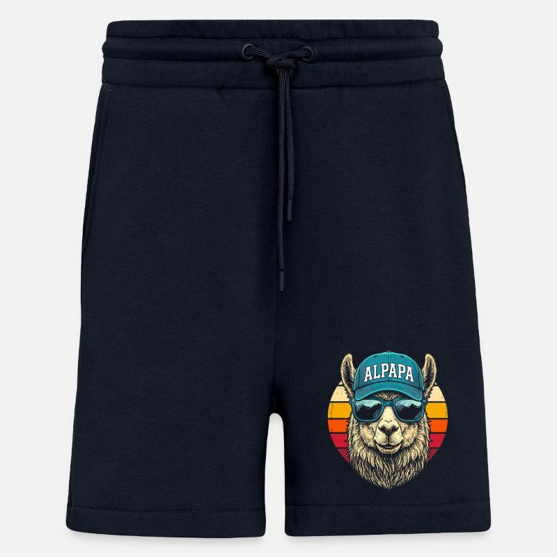 Alpaca Retro Sunglasses Cap - Shorts - made by SPREAD - DARK NAVY