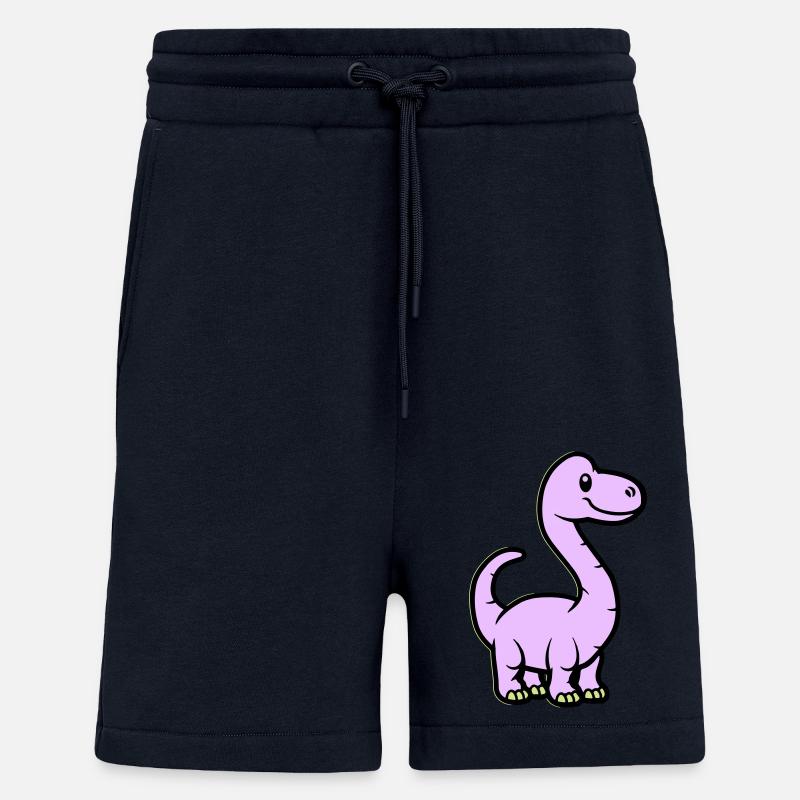 Dinosaur Brontosaurus Comic - Shorts - made by SPREAD - DARK NAVY