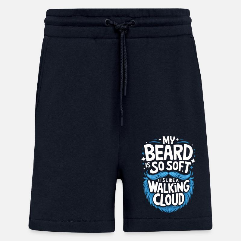 Beard Mustache Bearded Men - Shorts - made by SPREAD - DARK NAVY