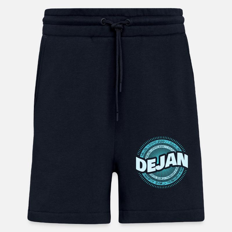 Idée cadeau Dejan - Short bio décontracté fabriqué en UE - DARK NAVY
