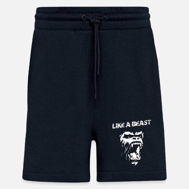 like a beast - Shorts - made by SPREAD - DARK NAVY
