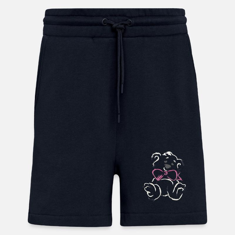 Teddybär Mädchen mit Schleife - Shorts - made by SPREAD - DARK NAVY