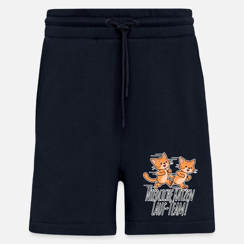 Équipe de course des chats mignons ! - Short bio décontracté fabriqué en UE - DARK NAVY