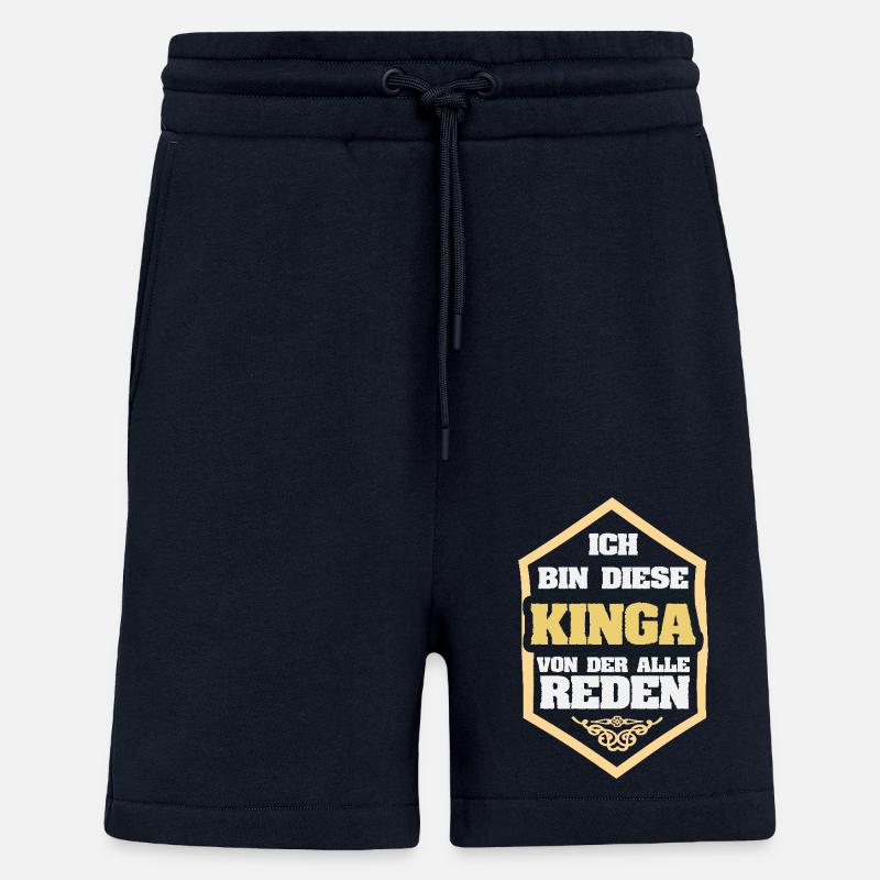 Kinga comme surnom - Short bio décontracté fabriqué en UE - DARK NAVY
