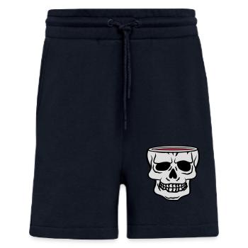 Mug Skull Horreur Halloween - Short bio décontracté fabriqué en UE - DARK NAVY - Devant