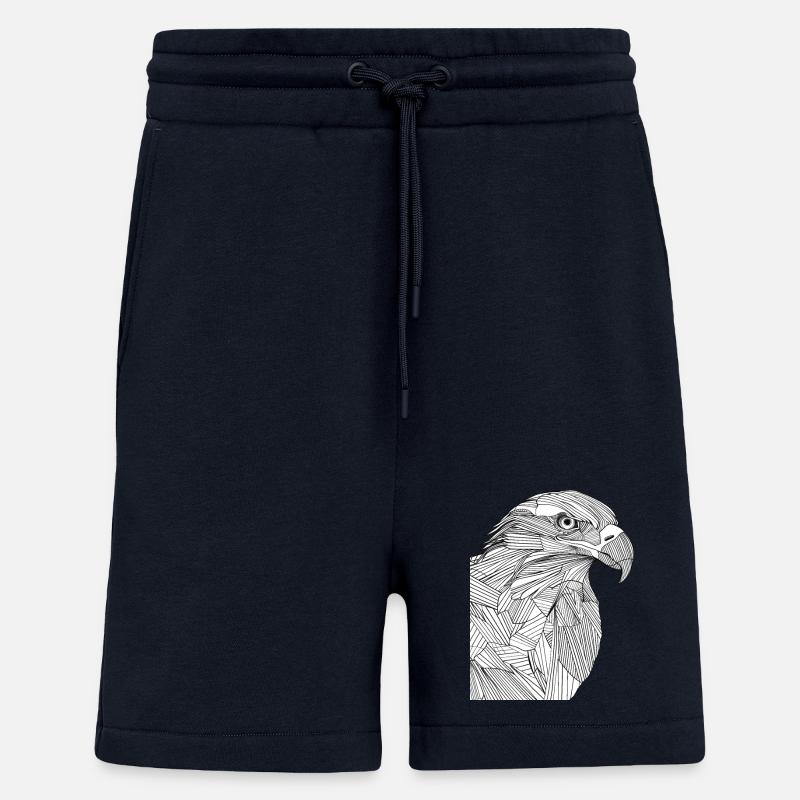 Linien Kunst Adler #eagle - Shorts - made by SPREAD - DARK NAVY
