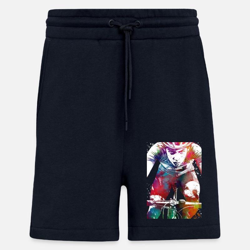 Sport : cyclisme, art - Short bio décontracté fabriqué en UE - DARK NAVY
