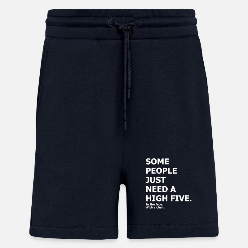 High Five - funny cynical design - Shorts - made by SPREAD - DARK NAVY