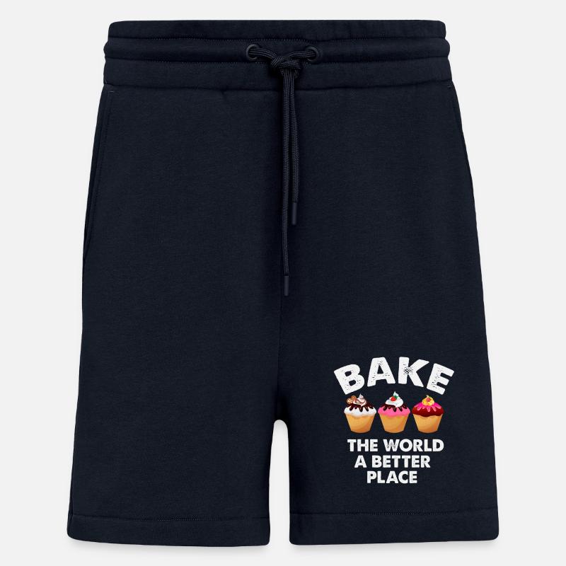 Cupcake-Dekoration mit motivierender Botschaft - Shorts - made by SPREAD - DARK NAVY