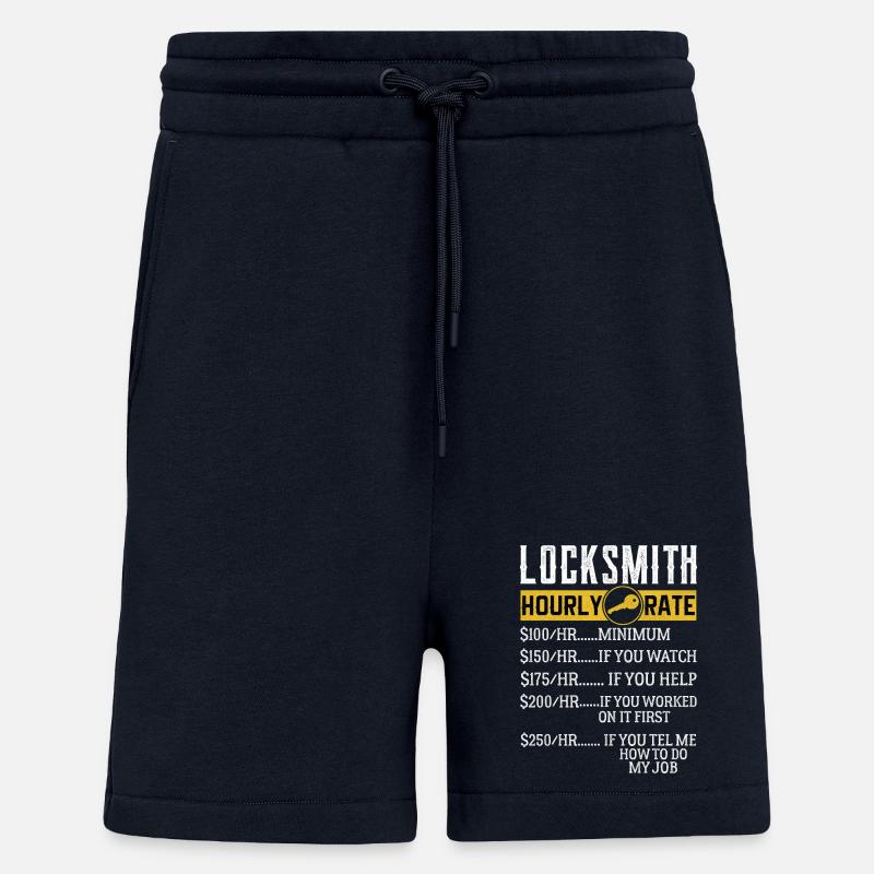 Locksmith Hourly rates Locksmith - Shorts - made by SPREAD - DARK NAVY