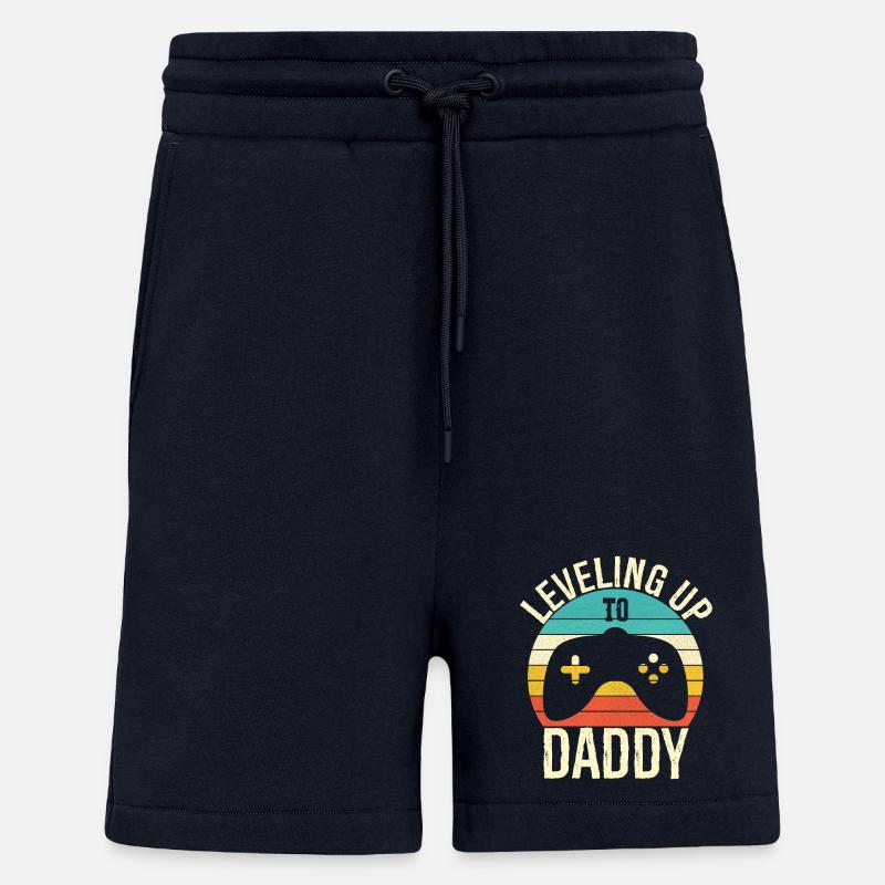 Leveling up to daddy - Shorts - made by SPREAD - DARK NAVY
