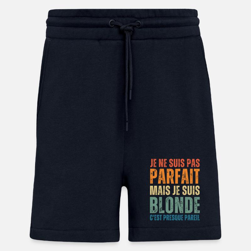 Ich bin nicht perfekt, aber blond - Shorts - made by SPREAD - DARK NAVY