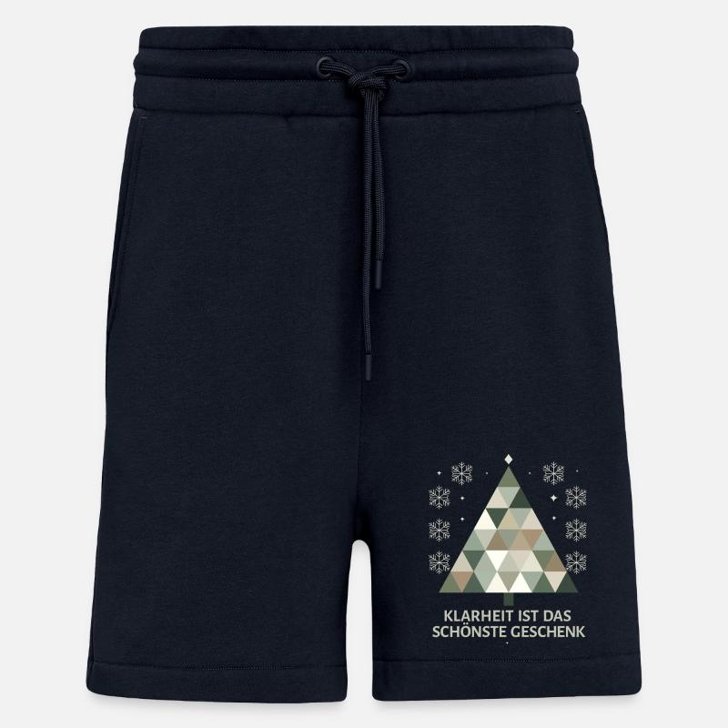 Minimalistischer Weihnachtsbaum: Schlichte Eleganz - Shorts - made by SPREAD - DARK NAVY