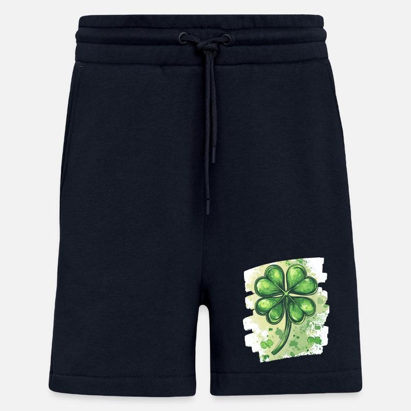 St. Patrick's Day Shamrock - Shorts - made by SPREAD - DARK NAVY