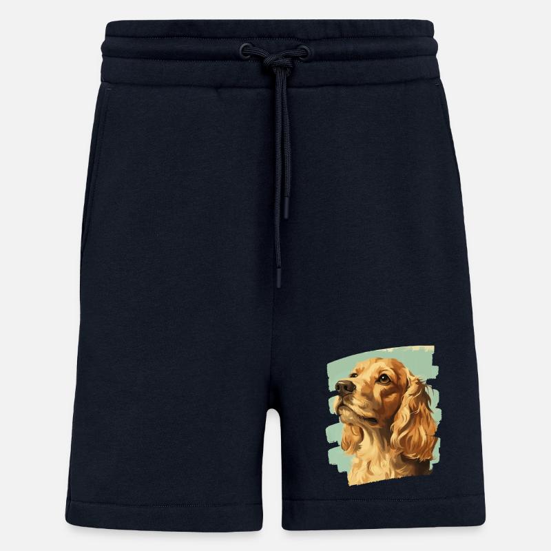 Cocker Spaniel - Short bio décontracté fabriqué en UE - DARK NAVY