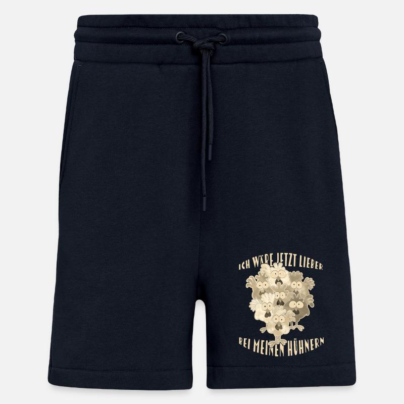  Hühner Spruch - Shorts - made by SPREAD - DARK NAVY