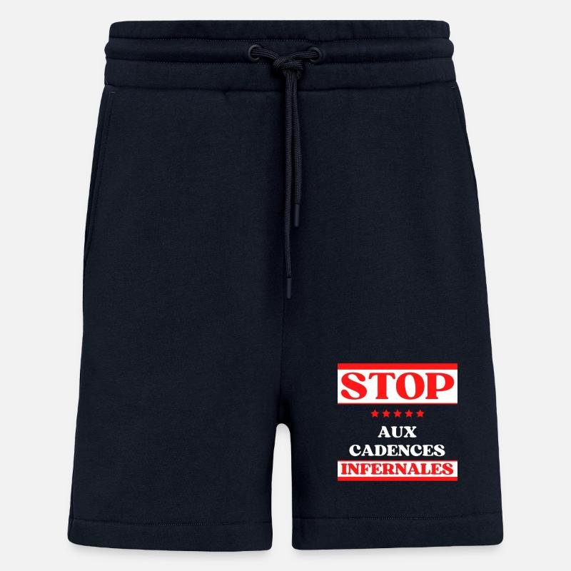 STOP the infernal pace - Shorts - made by SPREAD - DARK NAVY