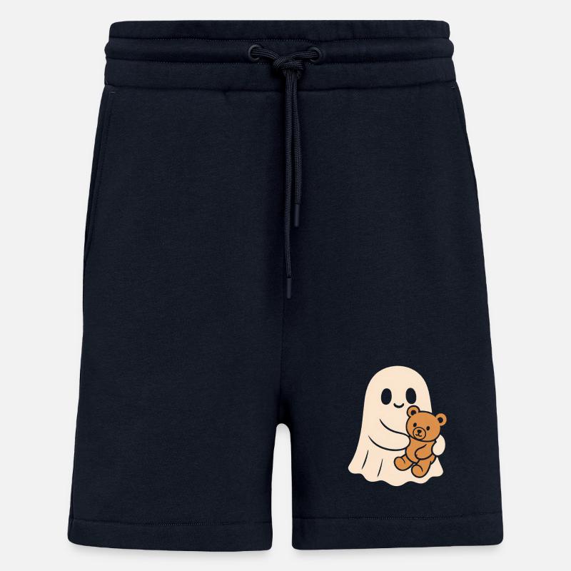 Fantôme câlin avec Teddy - Short bio décontracté fabriqué en UE - DARK NAVY