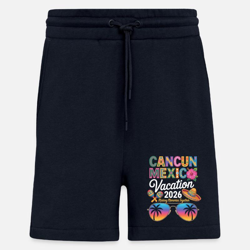 Cancun Mexico Vacation 2026 - Shorts - made by SPREAD - DARK NAVY