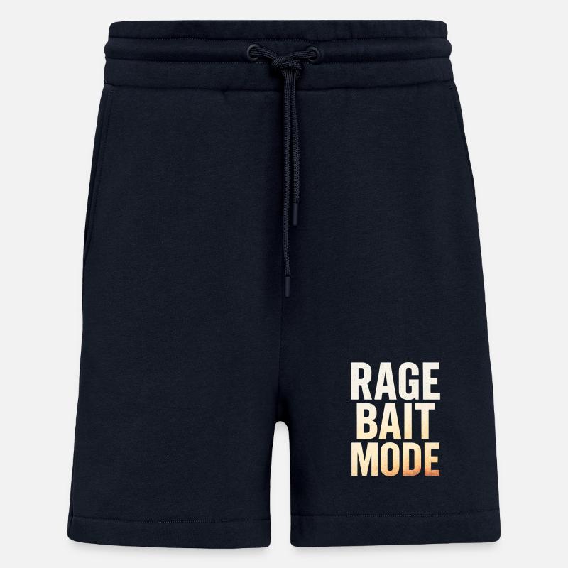 Rage Bait Mode, Funny Saying  - Shorts - made by SPREAD - DARK NAVY