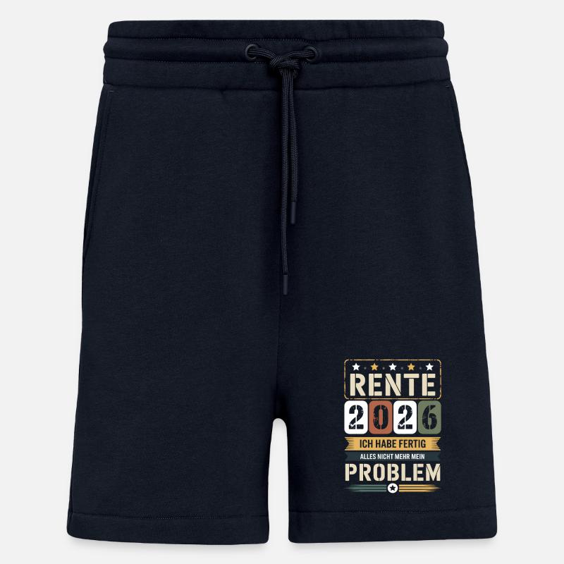 Pension 2026 I'm done - Shorts - made by SPREAD - DARK NAVY