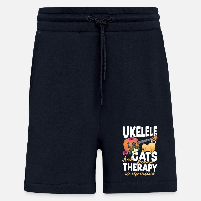 Ukulélé hawaïen ukulélé Ukulélé chat - Short bio décontracté fabriqué en UE - DARK NAVY