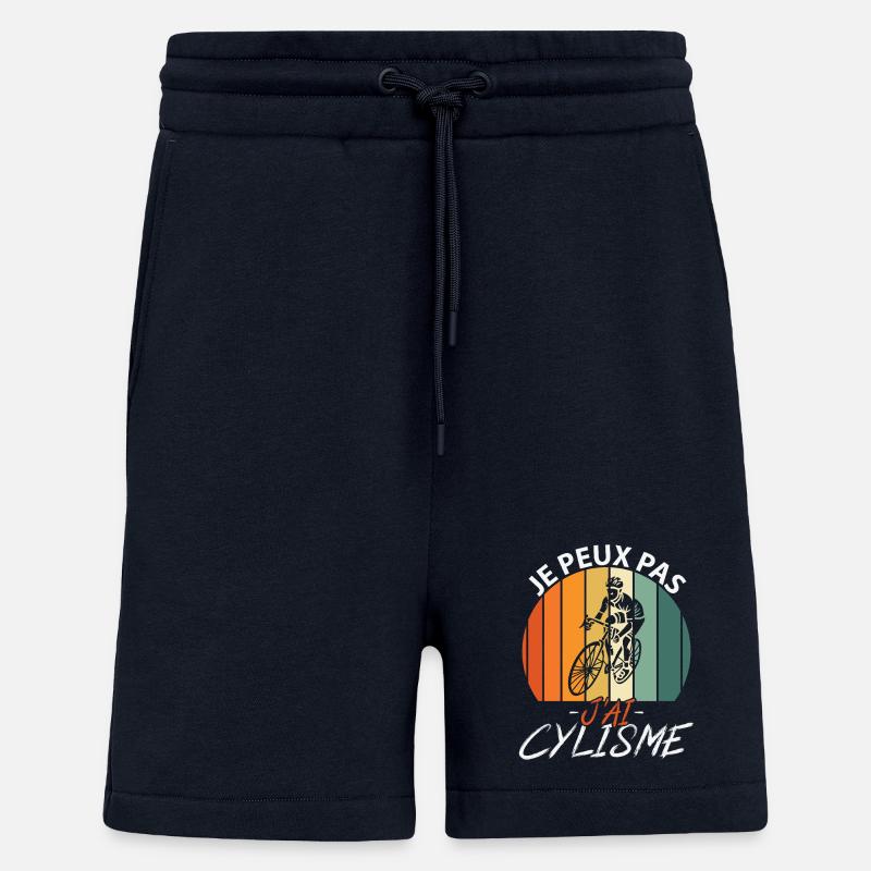 Je Peux Pas J'ai Cyclisme - Short bio décontracté fabriqué en UE - DARK NAVY