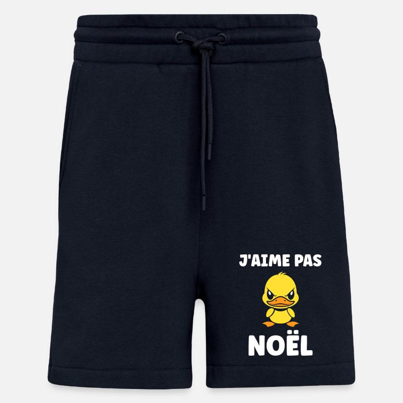 j'aime pas Noël - Short bio décontracté fabriqué en UE - DARK NAVY