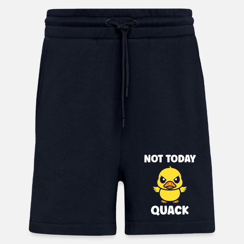 Rebellious Duckling Not Today Quack - Shorts - made by SPREAD - DARK NAVY