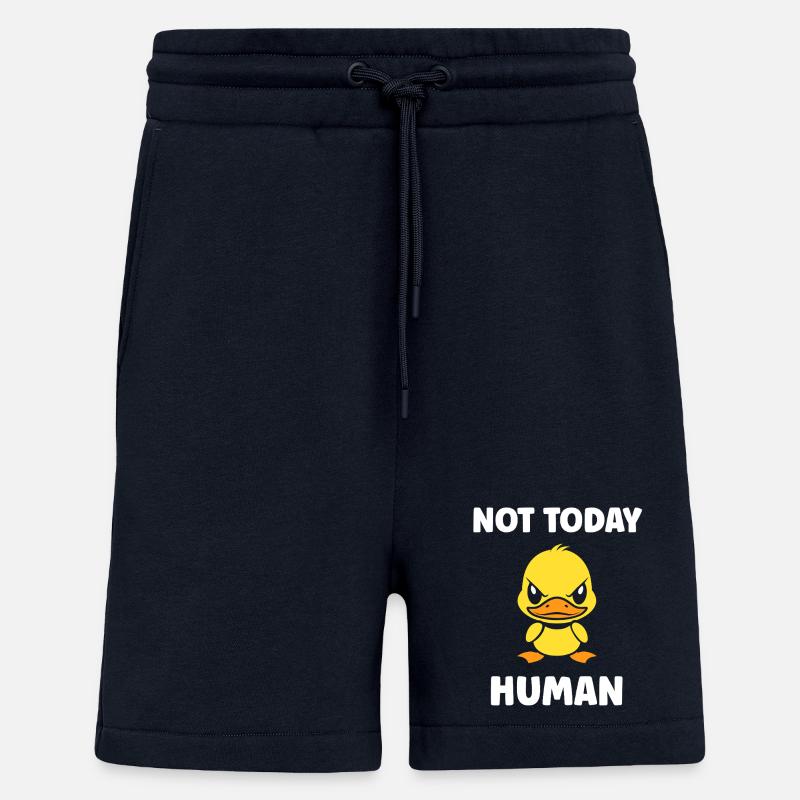 Furious Duck Not Today Human - Shorts - made by SPREAD - DARK NAVY
