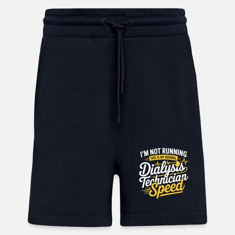 Tempo du technicien en dialyse - Short bio décontracté fabriqué en UE - DARK NAVY