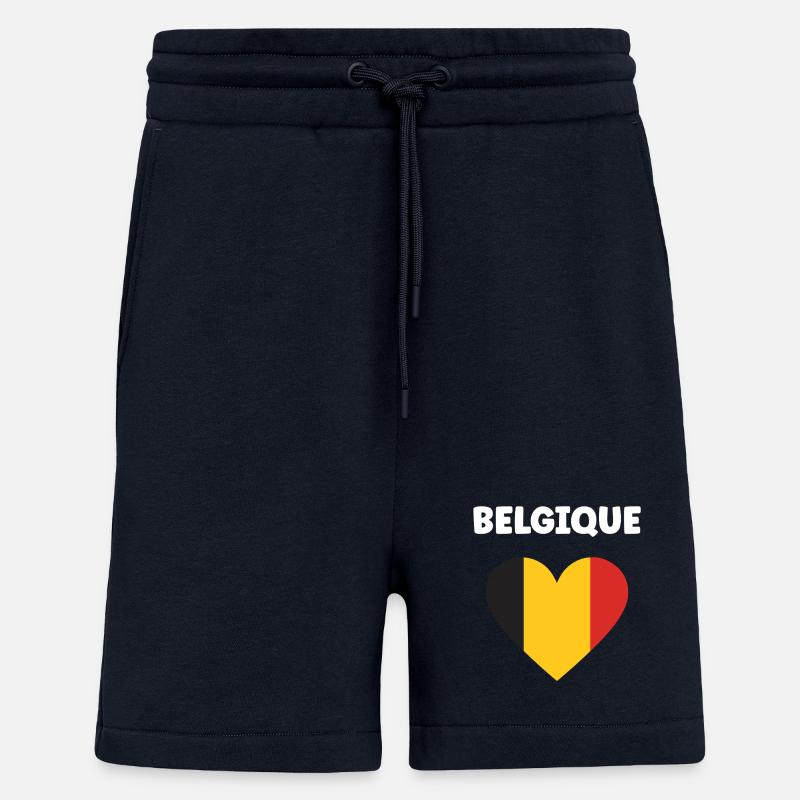 Belgische Herz-Trikolore - Shorts - made by SPREAD - DARK NAVY