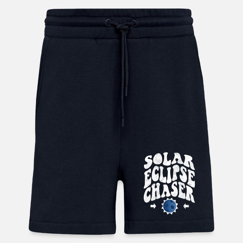 Chasseur d’éclipse solaire blanc - Short bio décontracté fabriqué en UE - DARK NAVY