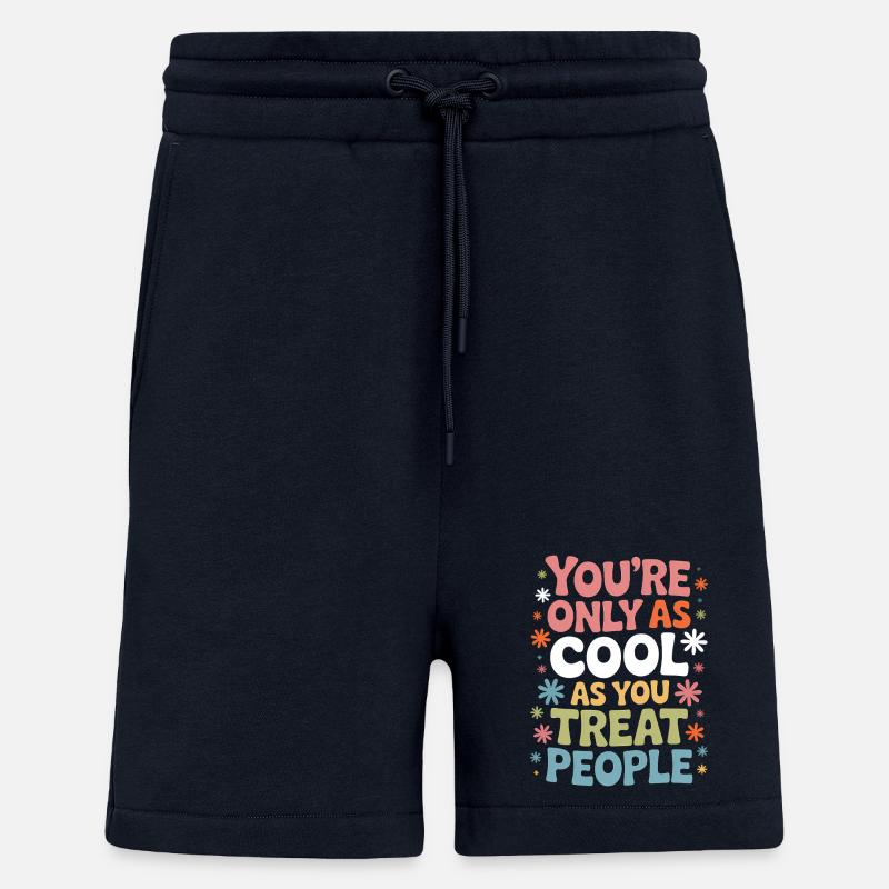 Saying Statement Respect Kindness Gift - Shorts - made by SPREAD - DARK NAVY