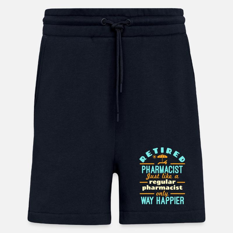 Pensionierter Apotheker viel glücklicher - Shorts - made by SPREAD - DARK NAVY