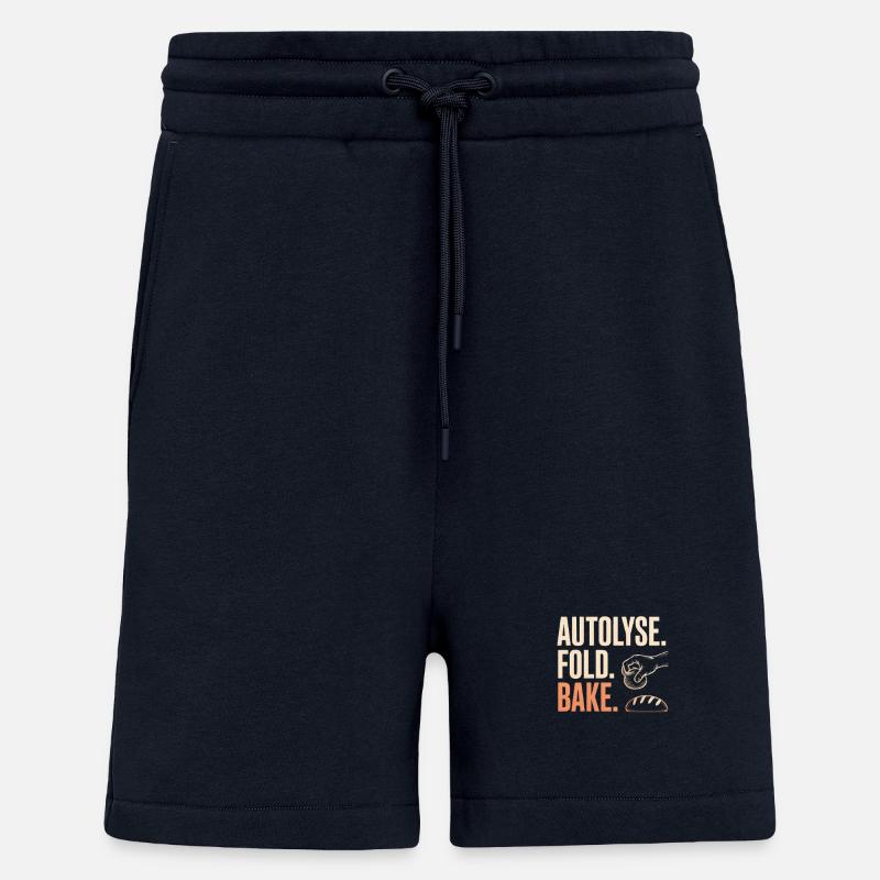 Autolyse Fold Bake Bread Art - Shorts - made by SPREAD - DARK NAVY