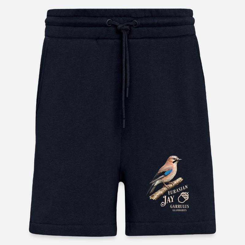 Eurasian Jay Eichelhäher Vogel Design - Shorts - made by SPREAD - DARK NAVY