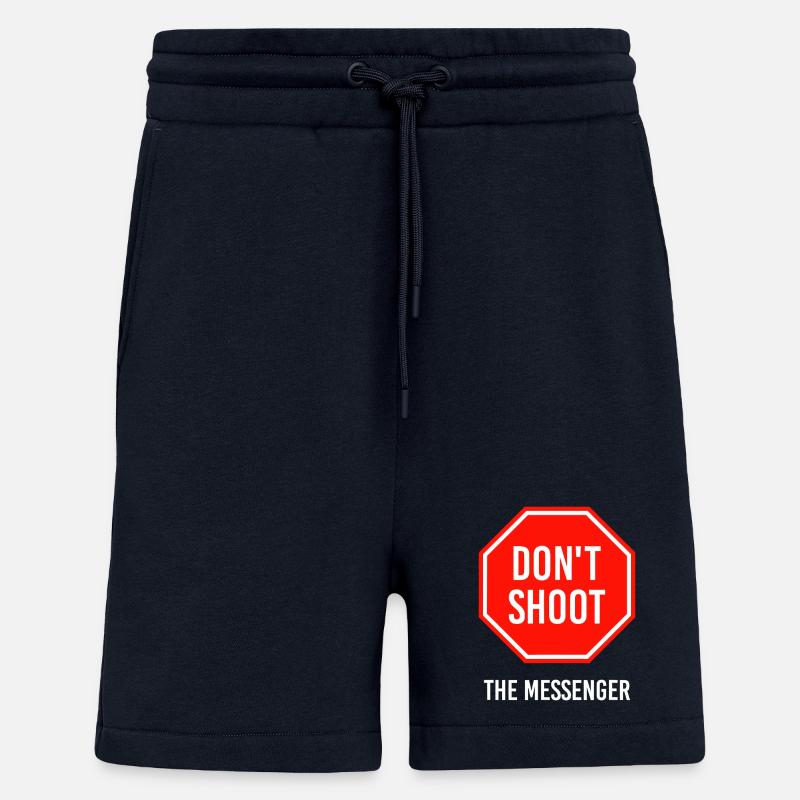 Dont Shoot The Messenger - Shorts - made by SPREAD - DARK NAVY
