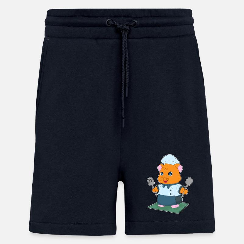Hamster Besteck Kochen Küche - Shorts - made by SPREAD - DARK NAVY
