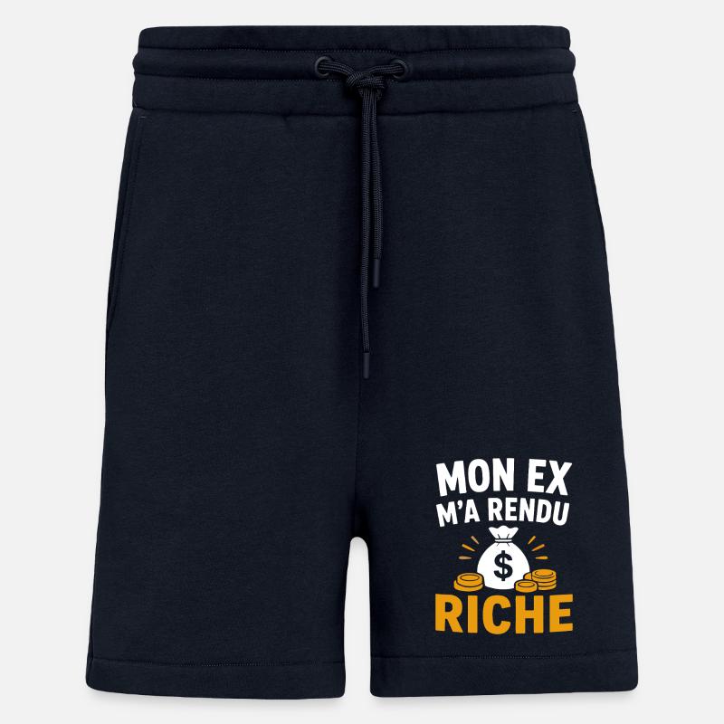 Mon ex m'a rendu riche - Short bio décontracté fabriqué en UE - DARK NAVY