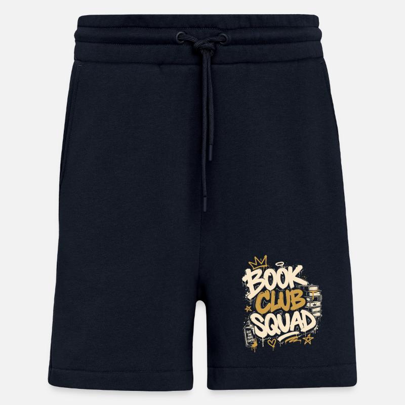 Book Club Squad Graffiti - Shorts - made by SPREAD - DARK NAVY